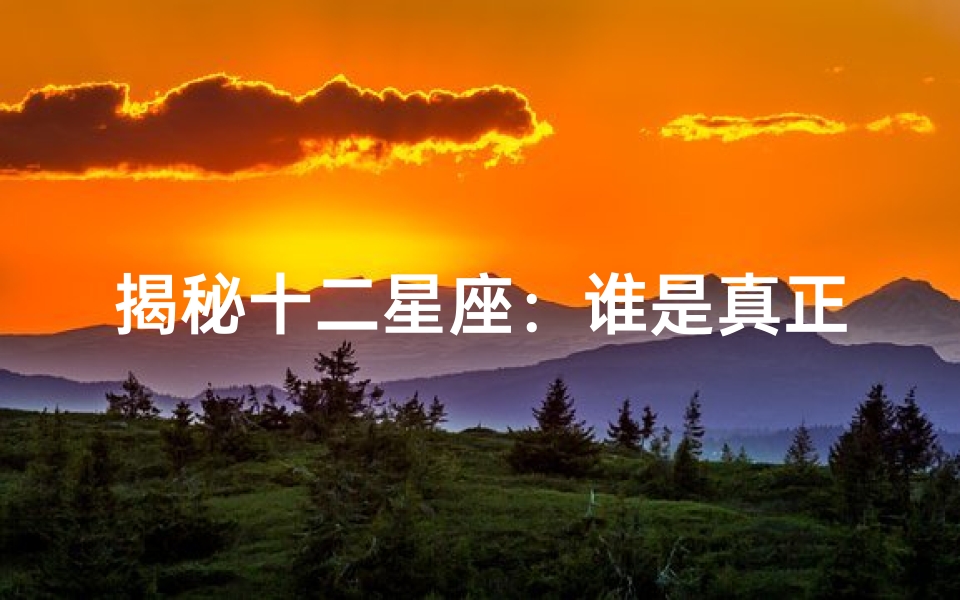 揭秘十二星座:谁是真正的老大?