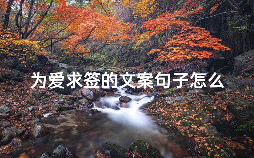 为爱求签的文案句子怎么写(艳歌行的简介)