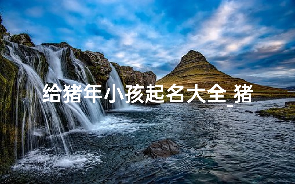 给猪年小孩起名大全_猪年宝宝小名洋气时尚