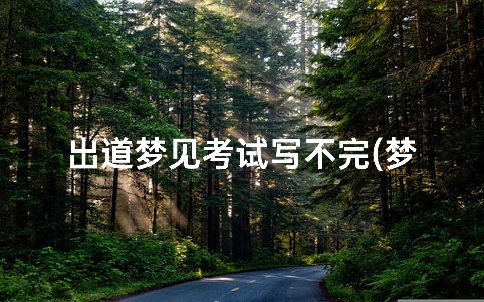 出道梦见考试写不完(梦到考试写不完)