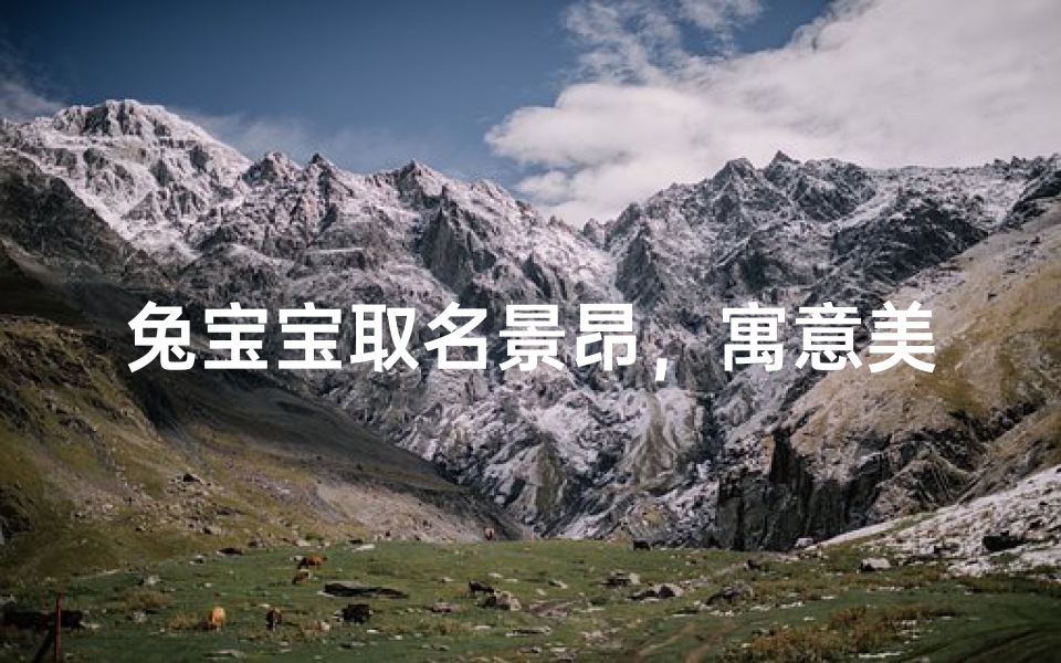 兔宝宝取名景昂,寓意美好,好听吗?