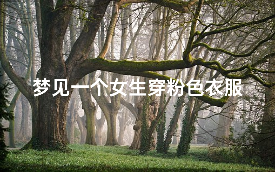 梦见一个女生穿粉色衣服-梦见一个女人穿粉色衣服