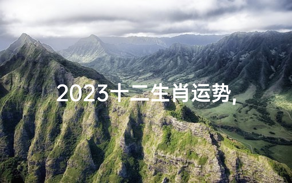 2023十二生肖运势,2023生肖运势大解析