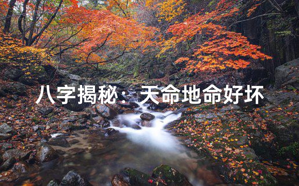 八字揭秘:天命地命好坏,命运如何?