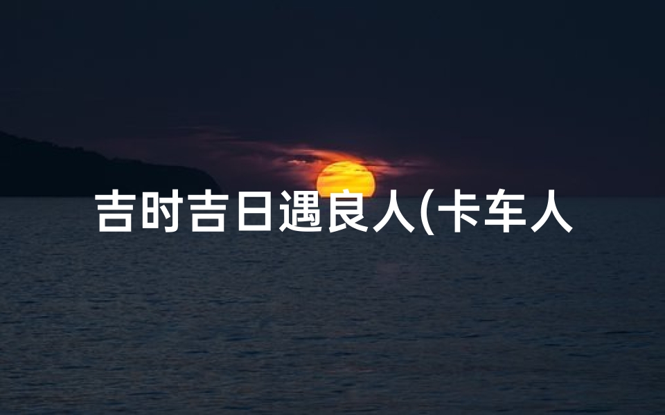 吉时吉日遇良人(卡车人的心酸语录精选156句)