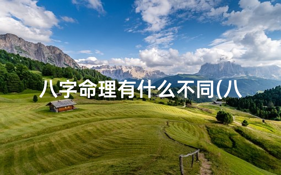 八字命理有什么不同(八字命理有何独到之处?)