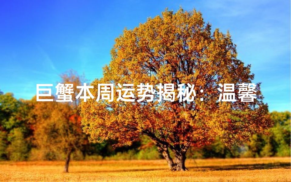 巨蟹本周运势揭秘:温馨守护,幸福降临
