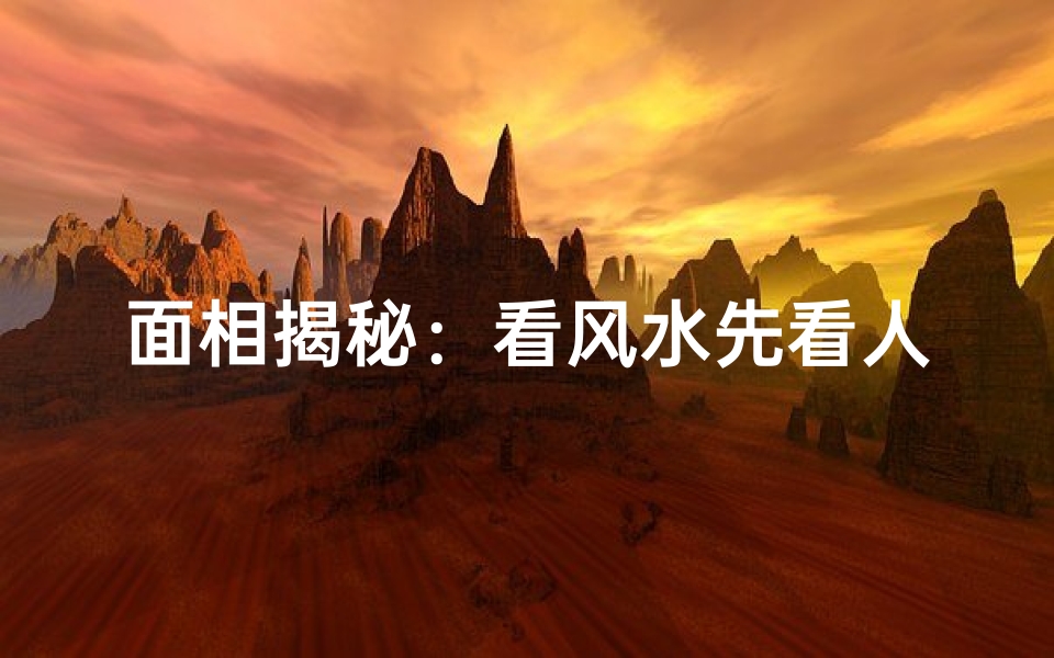 面相揭秘:看风水先看人面相