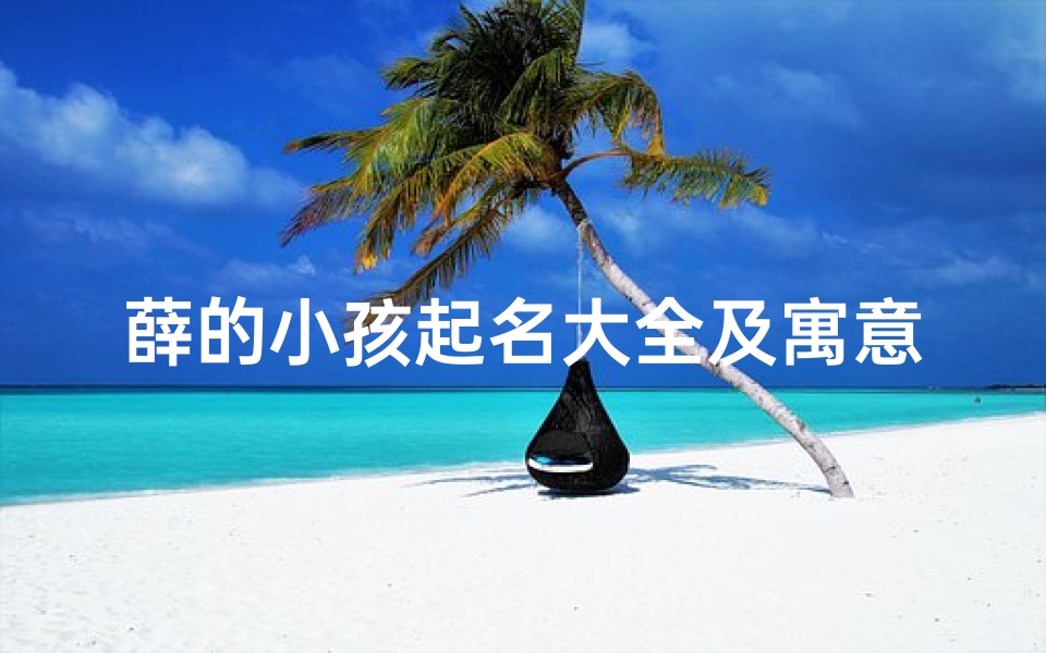 薛的小孩起名大全及寓意-《薛家宝宝名字大全:寓意美好,寓意深远》
