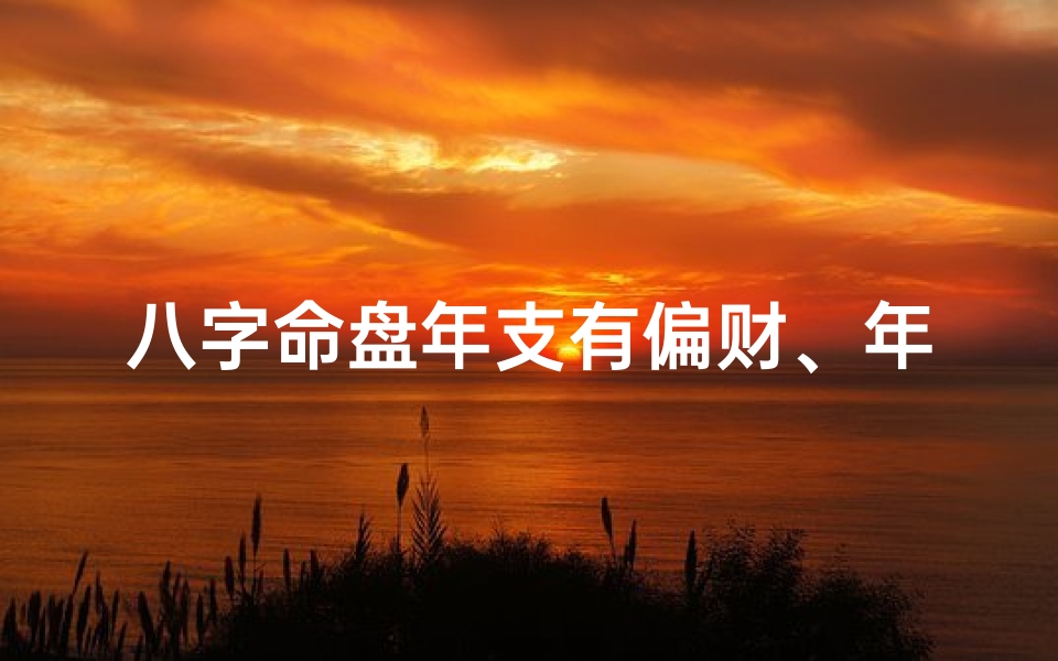八字命盘年支有偏财、年干偏财年支偏财