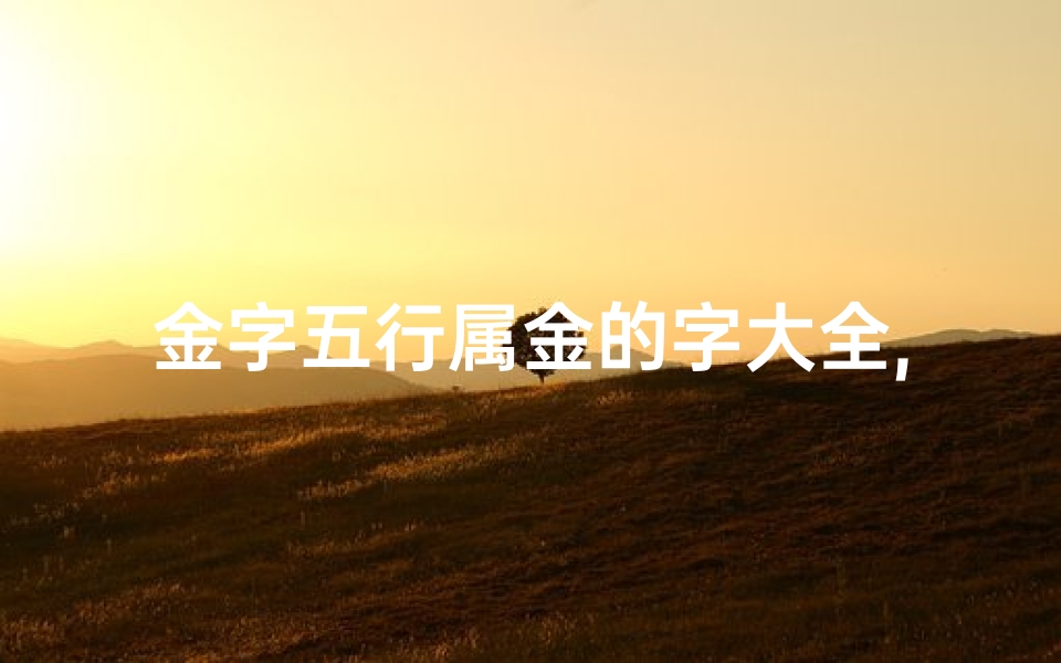金字五行属金的字大全,《金属性字五行吉凶详析:解码命运密码》