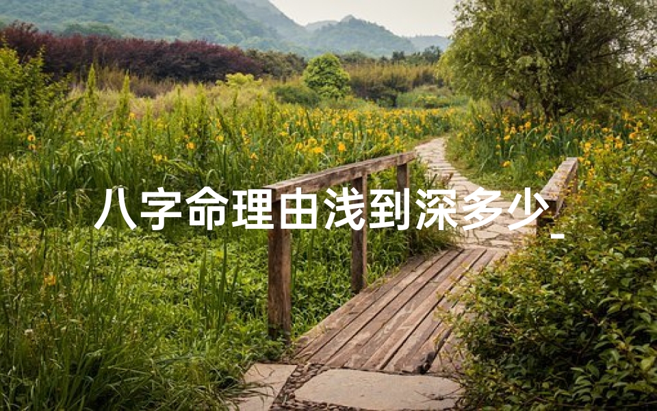 八字命理由浅到深多少_八字命理入门到精通:从浅到深多少年掌握