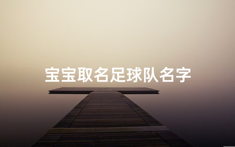 宝宝取名足球队名字