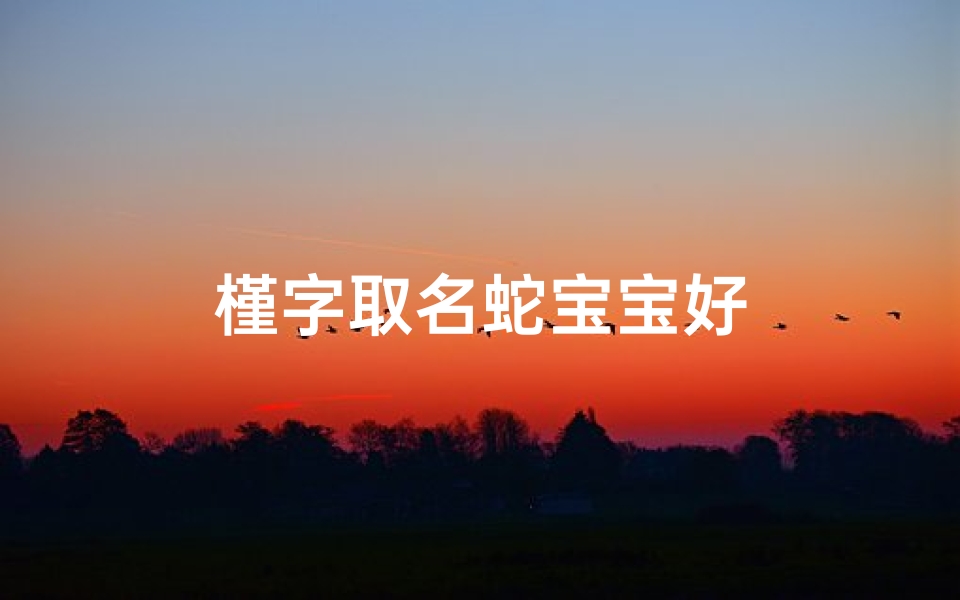 槿字取名蛇宝宝好