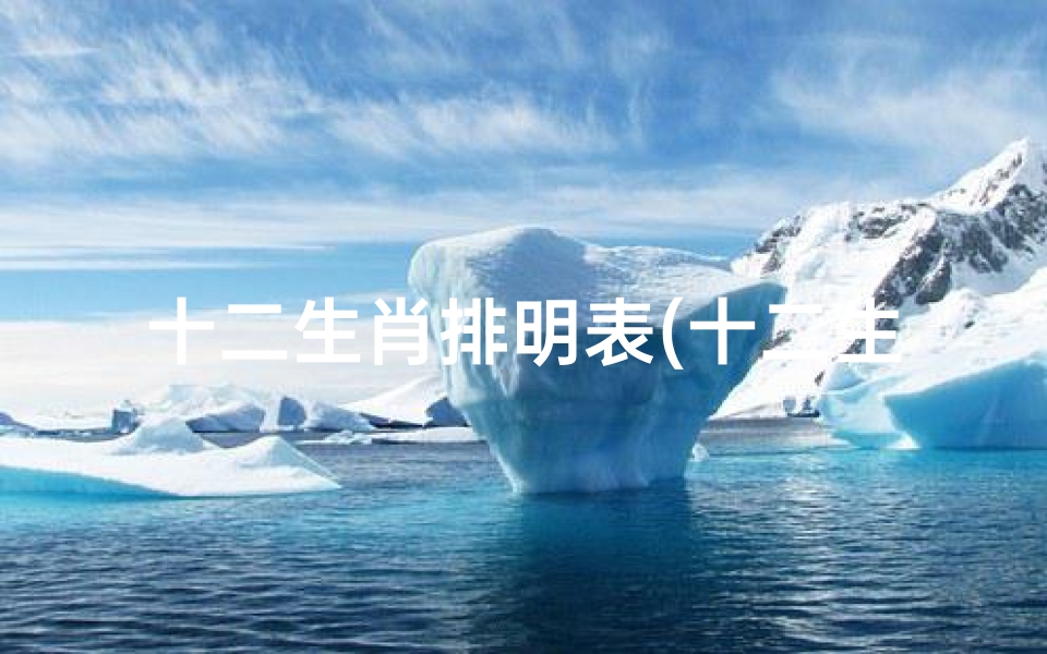 十二生肖排明表(十二生肖属相排名)