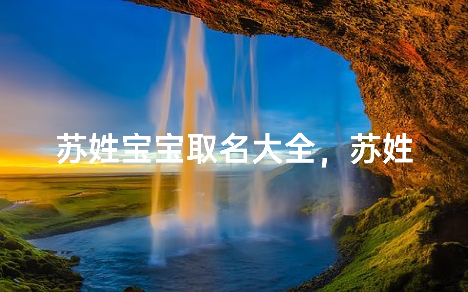 苏姓宝宝取名大全，苏姓好听有寓意的名字推荐