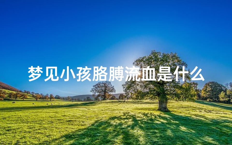 梦见小孩胳膊流血是什么预兆,梦见小孩胳膊受伤流血-海瑞算卦网