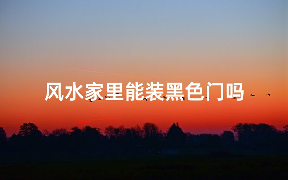 风水家里能装黑色门吗