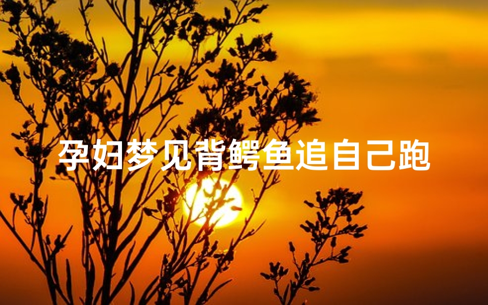 孕妇梦见背鳄鱼追自己跑,怀孕的人梦到被鳄鱼追