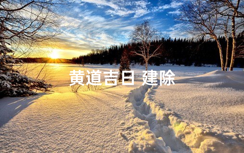 黄道吉日 建除