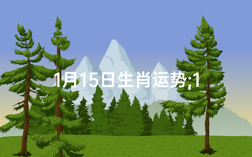 1月15日生肖运势;1月15生肖女兔运势:好运连连,福星高照
