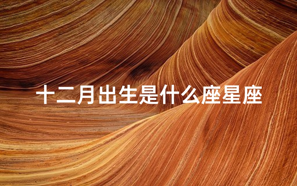 十二月出生是什么座星座(十二月是什么星座)