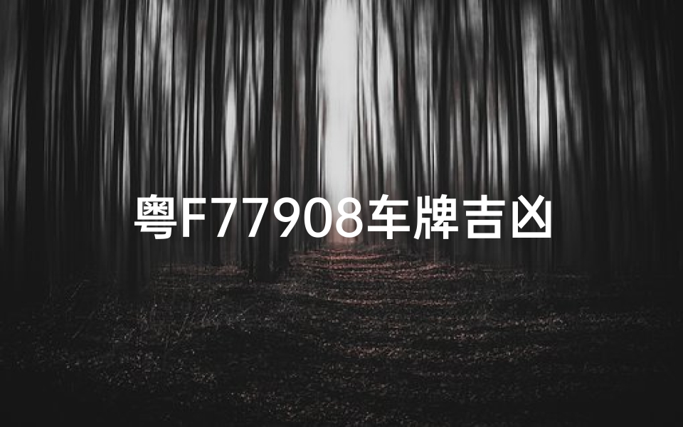 粤F77908车牌吉凶分析-粤a77777是谁的车牌