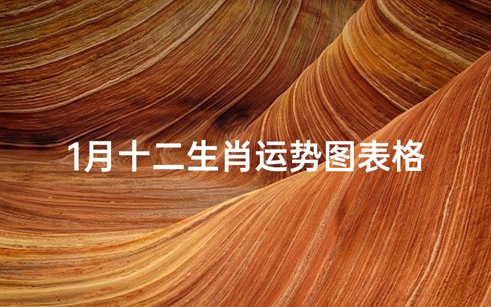 1月十二生肖运势图表格、《1月生肖运势揭秘:十二生肖运势图一览》