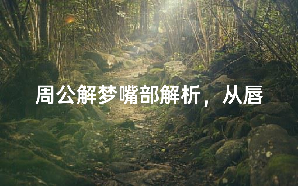 周公解梦嘴部解析,从唇舌到口腔的梦境密码