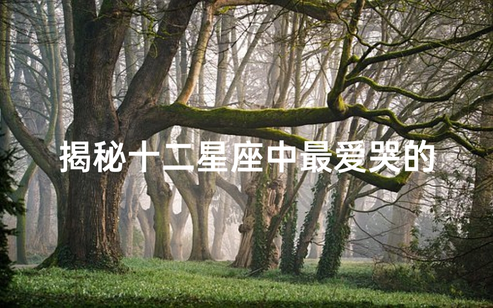揭秘十二星座中最爱哭的星座