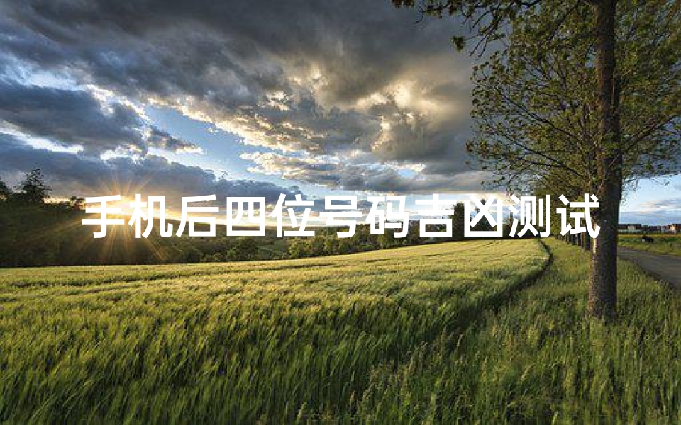 手机后四位号码吉凶测试(手机号码后四位吉凶,手机号码后四位测吉凶是真的吗)