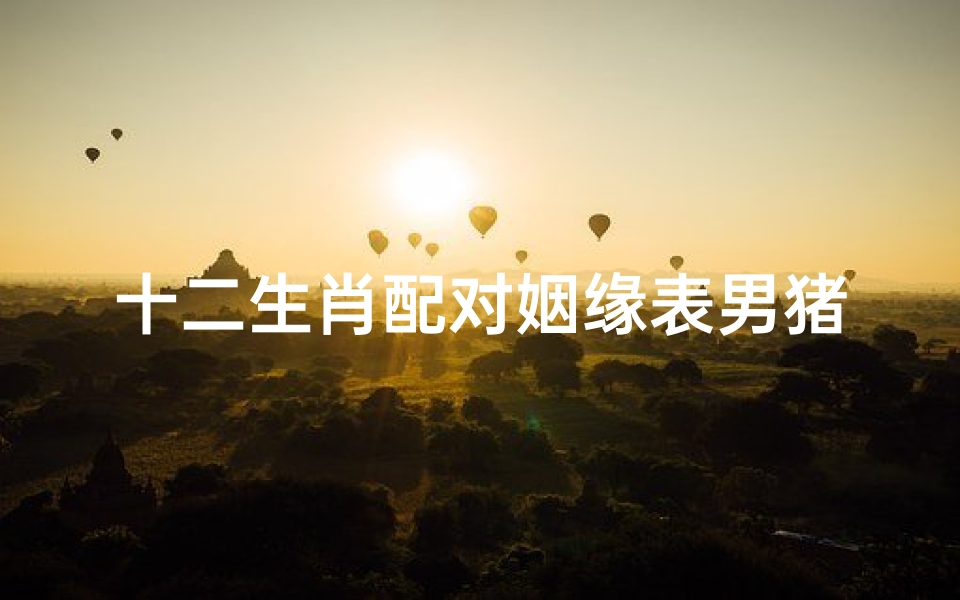 十二生肖配对姻缘表男猪和女马(马和猪合不合适婚姻,女马和男猪性格合不合)