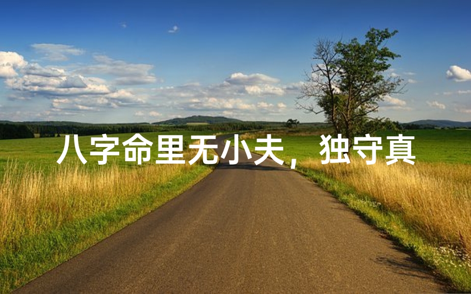 八字命里无小夫,独守真情天地宽