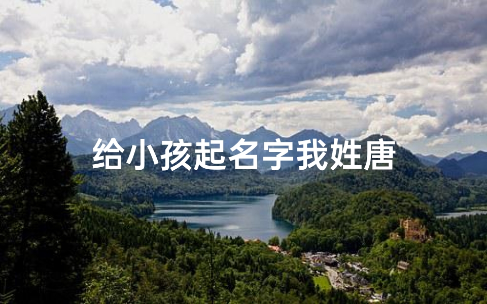 给小孩起名字我姓唐