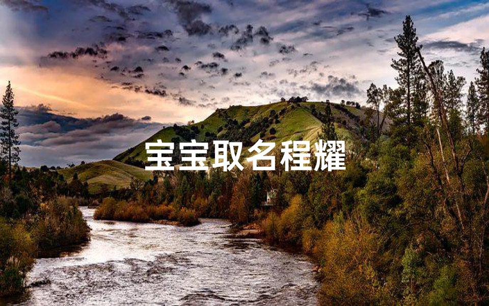 宝宝取名程耀