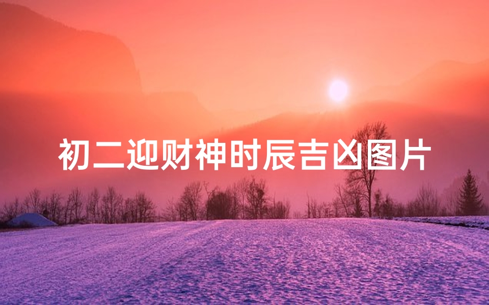 初二迎财神时辰吉凶图片大全(《初二迎财神吉时揭晓:吉凶预测图解》)