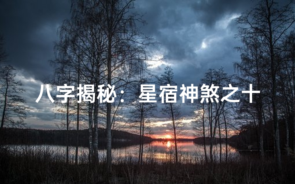 八字揭秘:星宿神煞之十三,命运奥秘一探究竟
