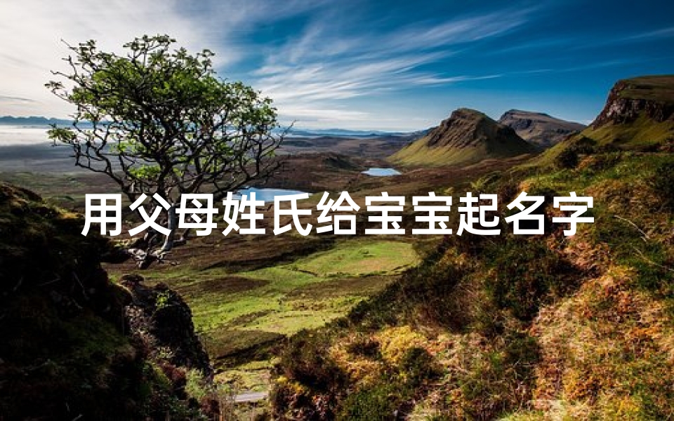用父母姓氏给宝宝起名字(父母姓氏相结合的名字怎样)