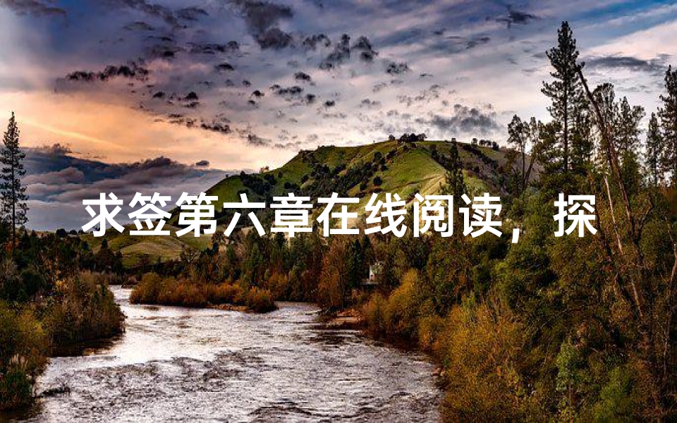 求签第六章在线阅读,探索神秘占卜文化的奥秘