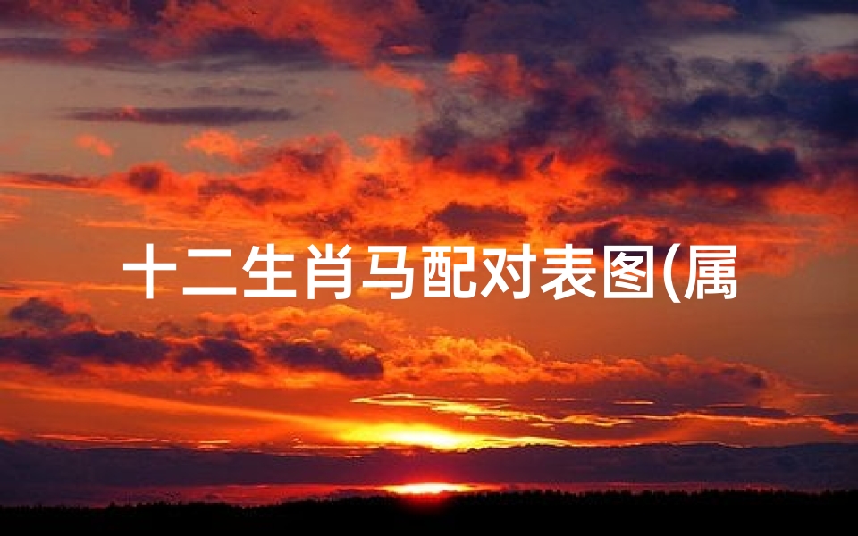 十二生肖马配对表图(属马的属相婚配表,属马和什么属相最配)