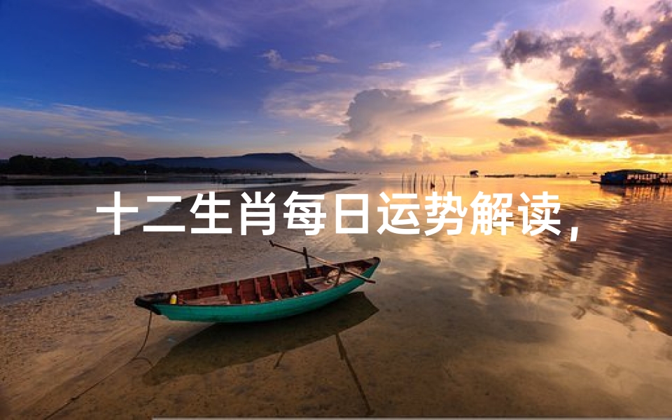 十二生肖每日运势解读,生肖运程分析与吉凶预测指南