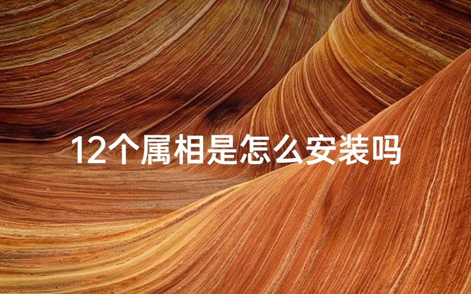 12个属相是怎么安装吗(year有属相的意思吗,属相英文说法)
