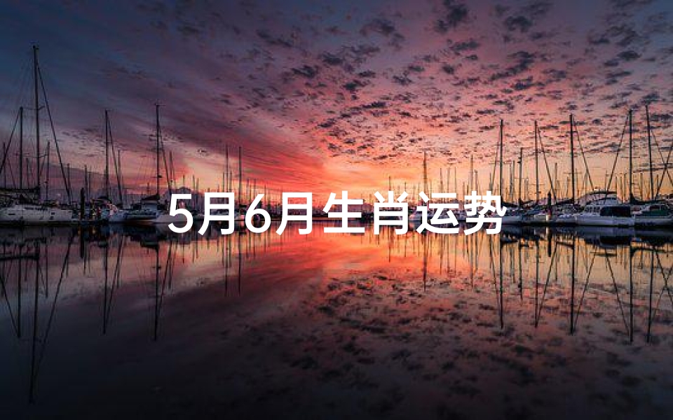 5月6月生肖运势