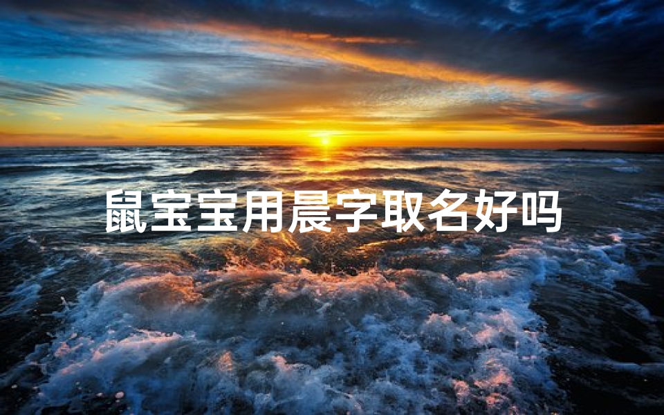 鼠宝宝用晨字取名好吗