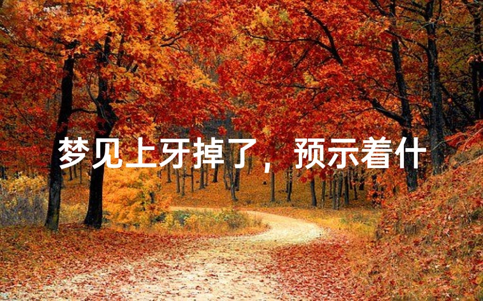 梦见上牙掉了，预示着什么？解读梦境中的牙齿脱落