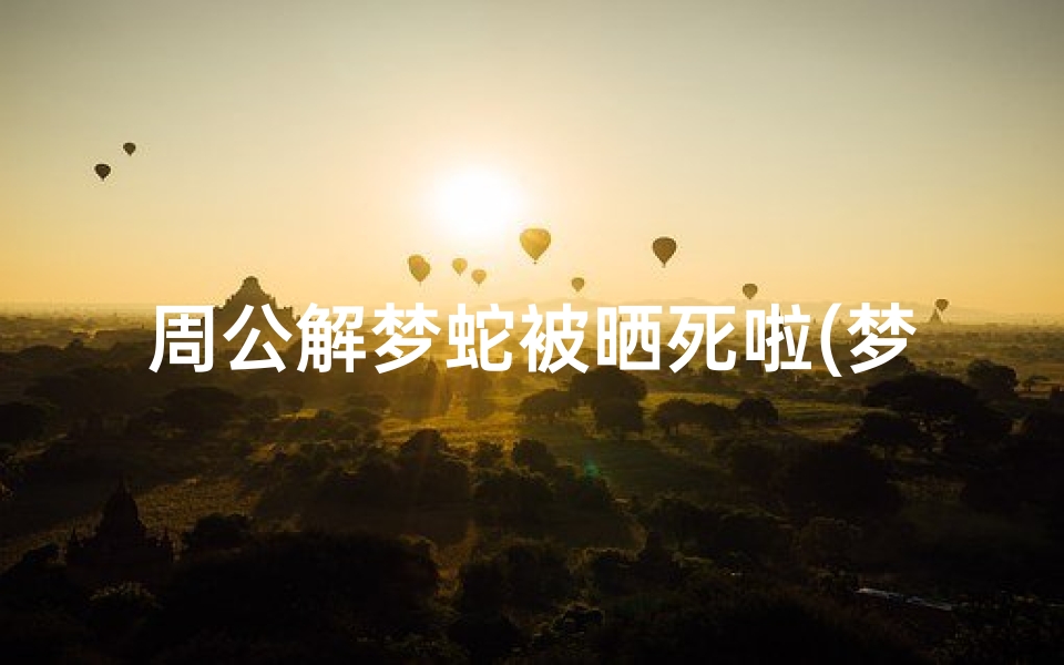 周公解梦蛇被晒死啦(梦见蛇死了的预兆)