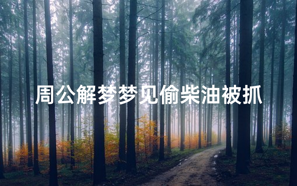周公解梦梦见偷柴油被抓(梦见偷东西被抓是什么意思 )