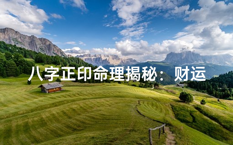 八字正印命理揭秘:财运亨通的人生密码