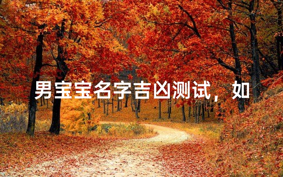 男宝宝名字吉凶测试,如何为新生儿取个好名字
