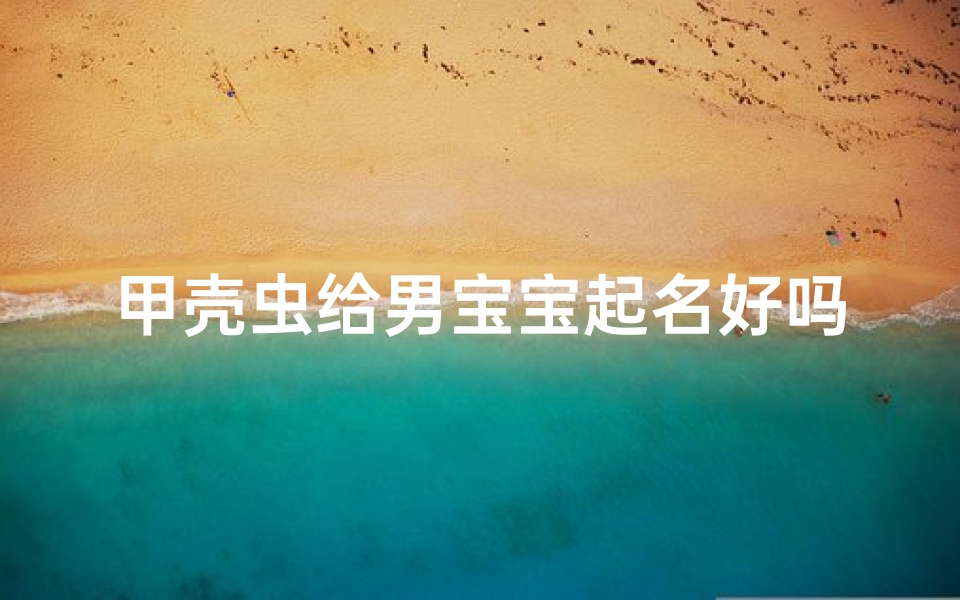 甲壳虫给男宝宝起名好吗(给宝宝起名姓张中间是甲)